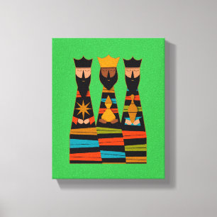 Toile Trois Sages Modernes de milieu de siècle