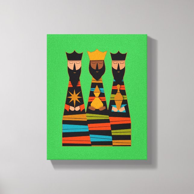 Toile Trois Sages Modernes de milieu de siècle (Recto)