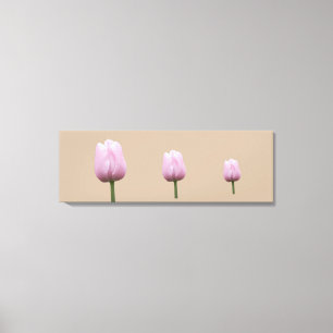 Toile Trois Tulipes Élevées