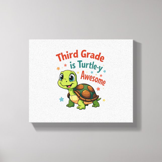 Toile Troisième année Turtle-y Incroyable 3e année Retou (Recto)