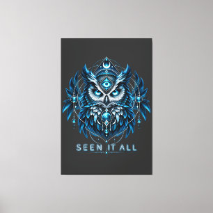 Toile Troisième Œil de Hibou