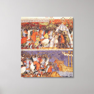 Toile Trojans envahissant le camp grec