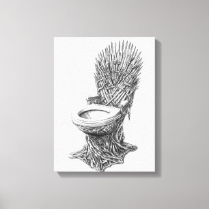 Toile Trône de Fer Toilettes – Drôle Game of Thrones