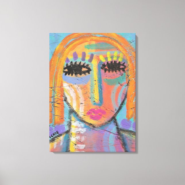 Toile Trop à faire Peinture Abstraite sur le Bureau du B (Recto)