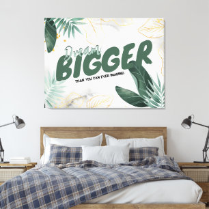 Toile Tropical Abstrait moderne - Rêver plus grand