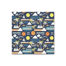 Tropical Beach Fun Motif