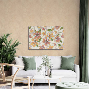 Toile Tropical Retro Botanical