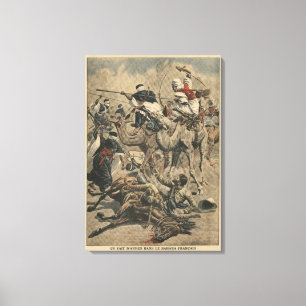 Toile Troupes françaises au Sahara