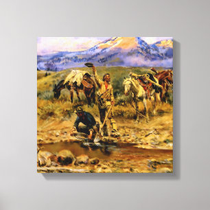 Toile « Trouver le filon » par Charles M. Russell