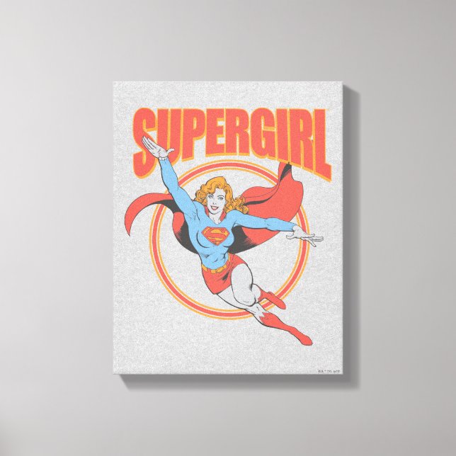 Toile True Vintage Supergirl Flying Graphic (Recto)