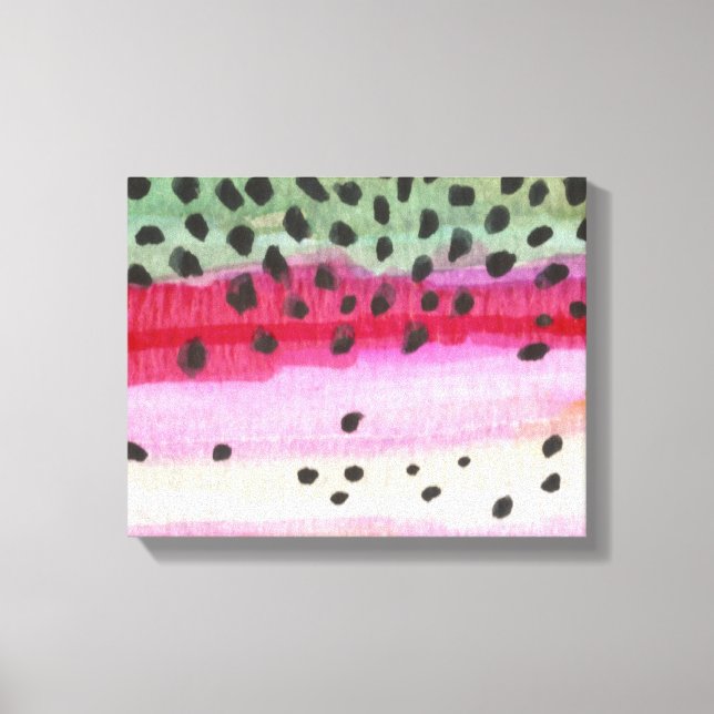 Toile Truite arc-en-ciel (Recto)