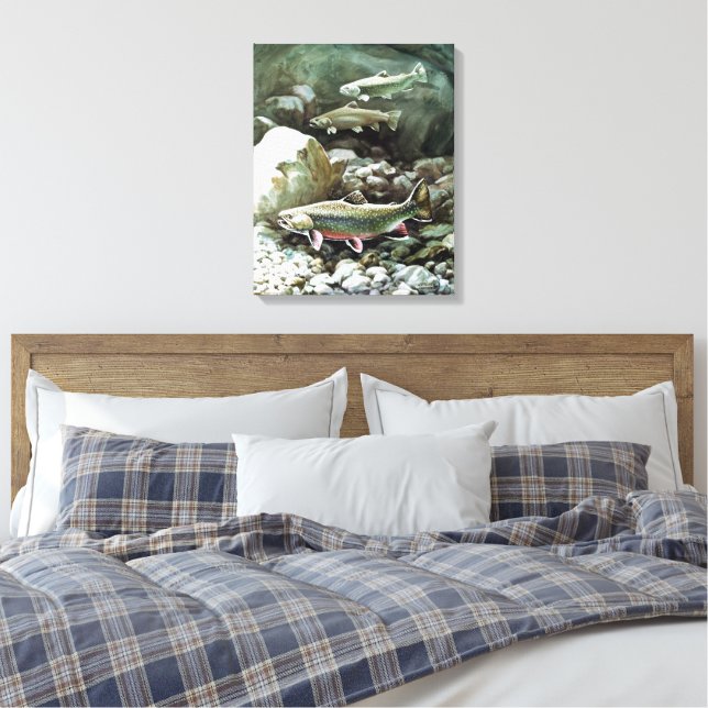 Toile truite arc-en-ciel Art 3 (Insitu(Chambre))