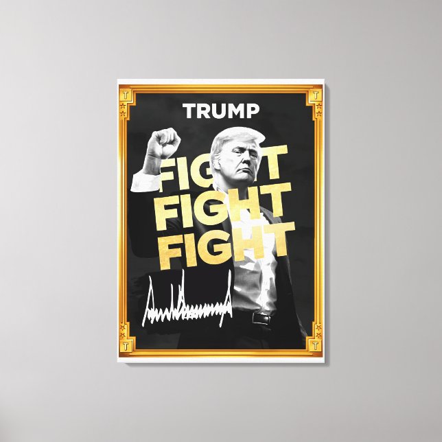 Toile Trump Fight Fight Fight - Inspirer Canvas Art pour (Recto)