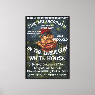 Toile Trump légalise la chambre de la Maison Blanche pou