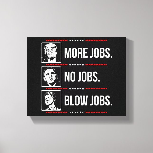 Toile Trump : plus d'emplois (Recto)