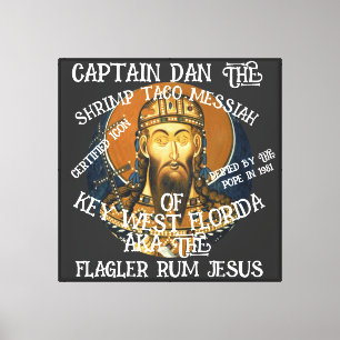 Toile Tsar Capt Dan Shrimp Taco Enchilada Jésus Alaska