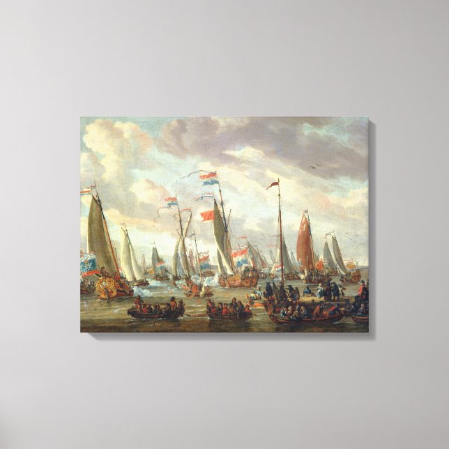 Toile Tsar Peter I visite l'Angleterre en janvier 1698 (Recto)