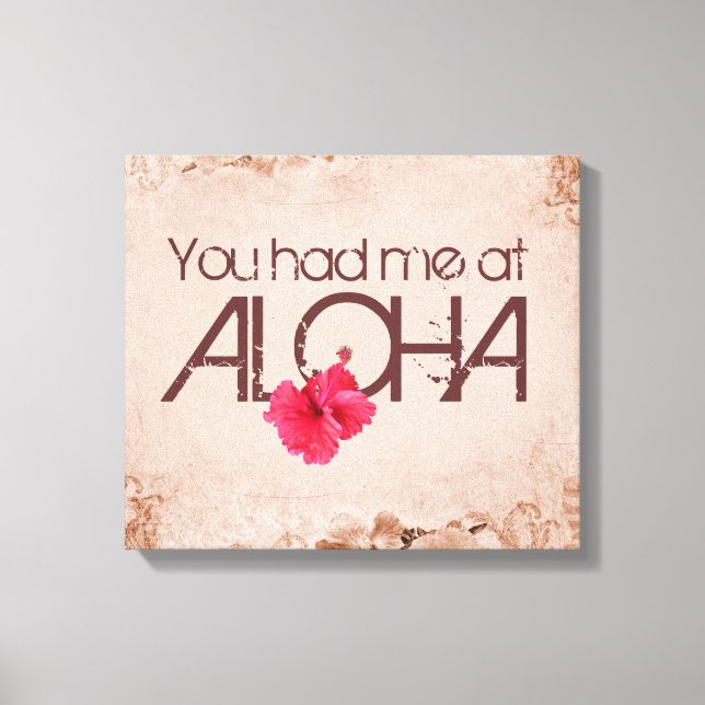 Toile Tu m'as eu à Aloha (Recto)
