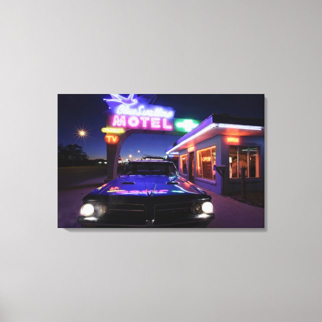 Toile Tucumcari, Nouveau-Mexique, États-Unis. Route 66 (Recto)