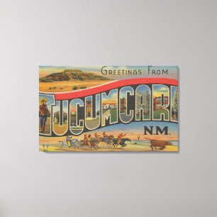 Toile Tucumcari, Nouveau Mexique - grandes scènes de