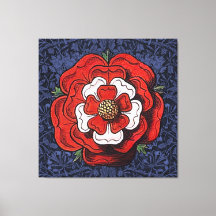 Tudor Rose rouge et blanc
