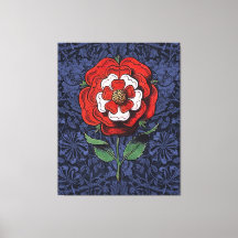 Tudor Rose rouge et blanc