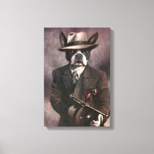 Toile Tueur à gages Boston Terrier des années 30