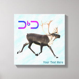 Toile Tuktu - Caribou Sur Neige