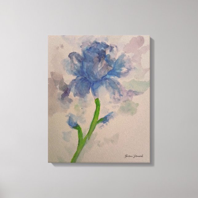 Toile Tulipes bleues (Recto)