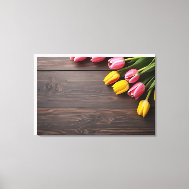 Toile Tulipes de printemps pour la Saint Valentin (Recto)
