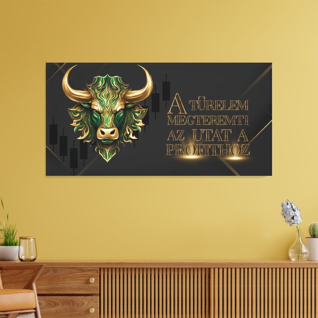 Toile Türelem | Motiváció | Marché Bull (Insitu(Salon))
