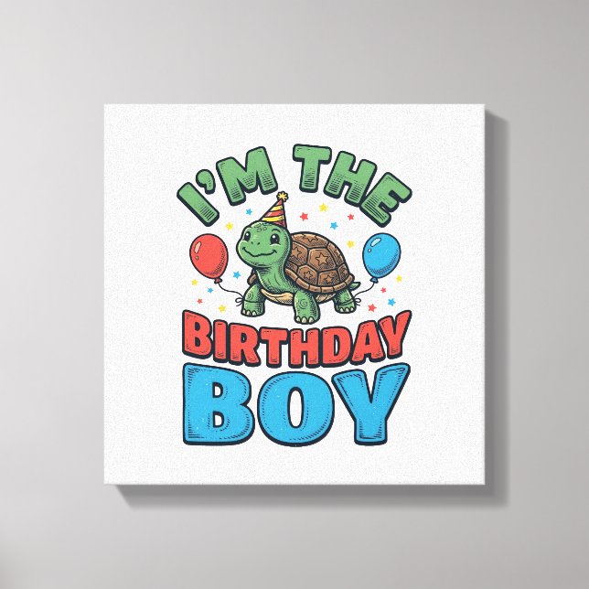 Toile Turtle Garçon d'anniversaire Création de chemise d (Recto)
