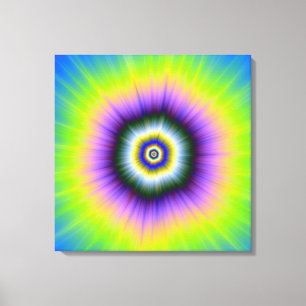 Toile Tvas Imprimer Explosion en Jaune et Violet