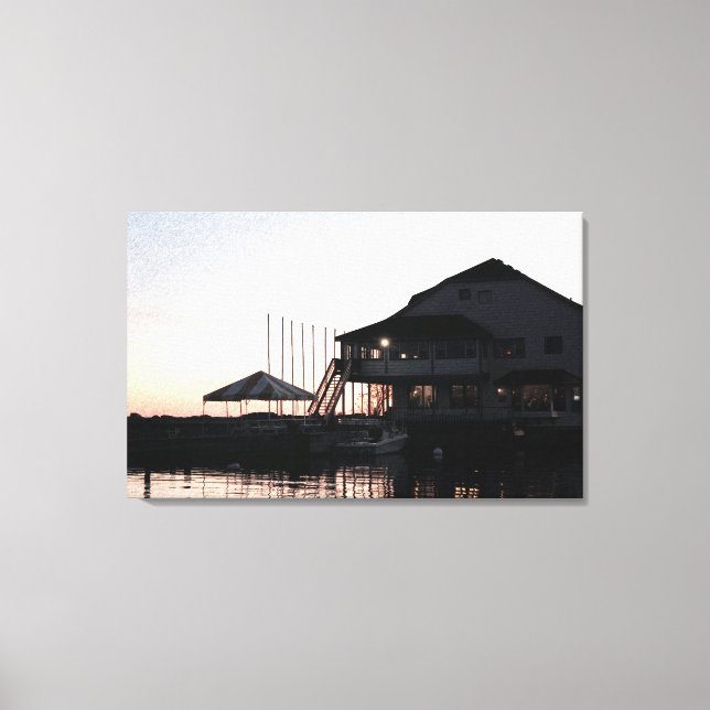 Toile Twilight au bord du lac, Kingston (Ontario) (Recto)