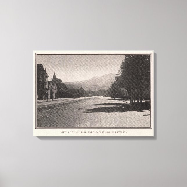 Toile Twin Peaks des rues Market & Noe (Recto)