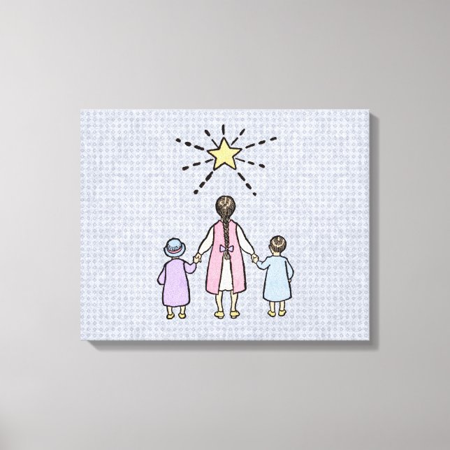 Toile Twinkle Little Star Vintage Nursery Rhyme (Recto)