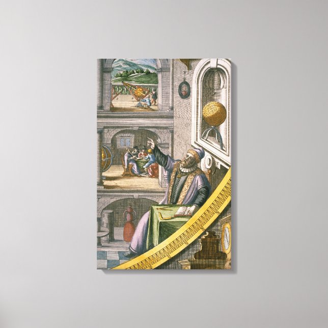 Toile Tycho Brahe (1546-1601), âgé de 40 ans, parmi ses  (Recto)