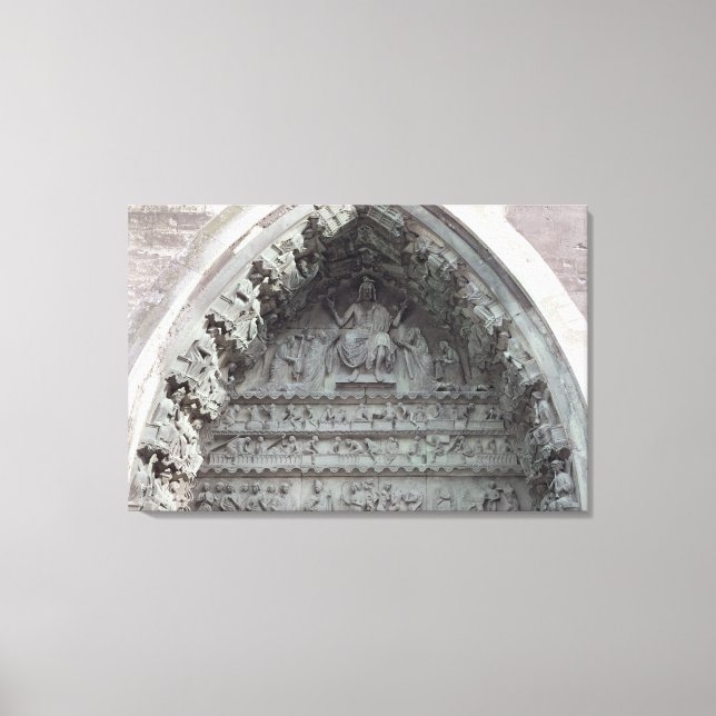 Toile Tympanum du portail gauche (Recto)