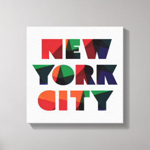 Toile Typographie audacieuse de New York City  