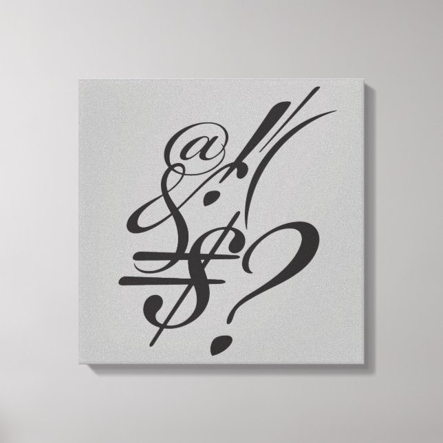 Toile Typographie (composition Abstraite) (Recto)