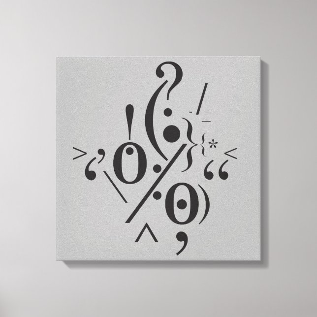 Toile Typographie (composition Abstraite) (Recto)