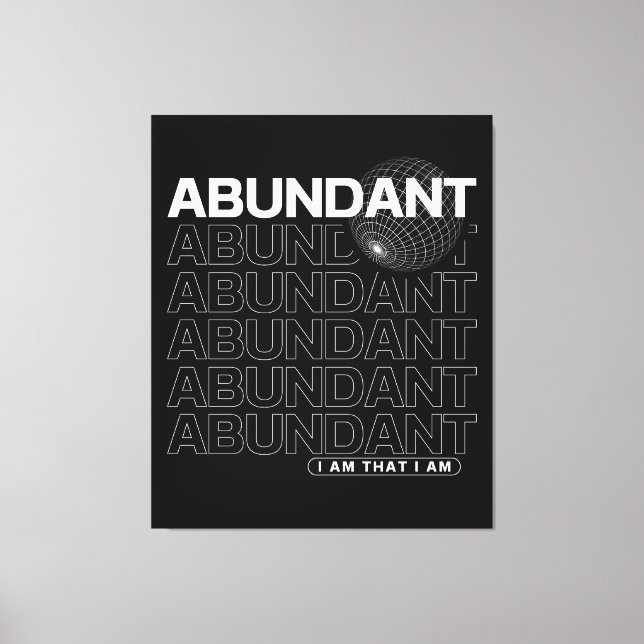 Toile Typographie d'affirmation abondante (Recto)