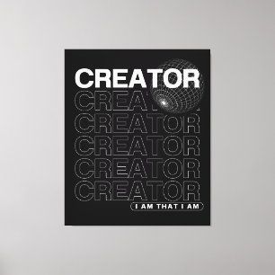 Toile Typographie d'affirmation du créateur