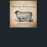Toile Typographie du mouton rustique français ferme<br><div class="desc">Typographie rustique du mouton de campagne français Farmhouse Canvas Imprimer - ferait une déclaration dans n'importe quelle pièce. L'impression fait partie d'une collection.</div>