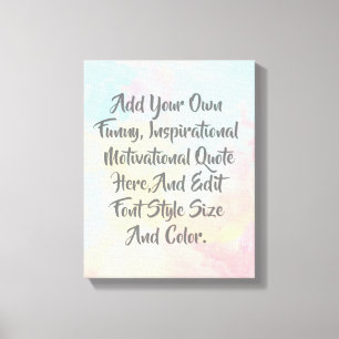 Toile Typographie moderne personnalisée