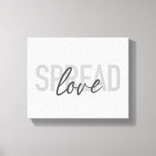 Toile Typographie moderne, simple, cool de l'amour répan