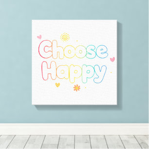 Toile Typographie motivante mignonne avec des étincelles