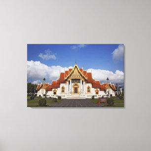Toile Ubosot Hall ou Bot, Wat Benchamabophit, Bangkok,