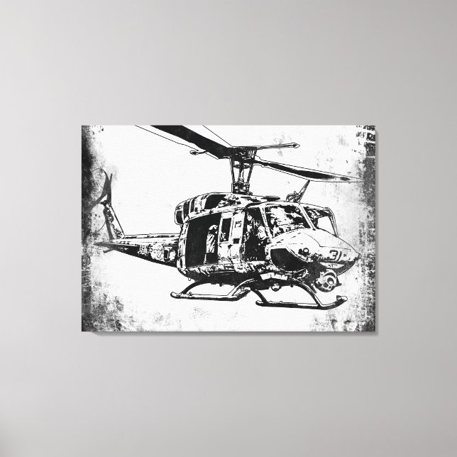 Toile UH-1N Twin Huey (Recto)
