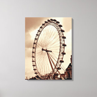 Toile (UK) London Eye Vintage Wrapped Canvas